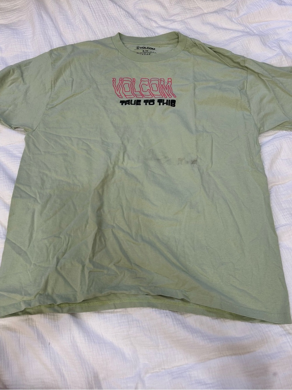 Volcom Sage Green Short Sleeve Graphic Tee
